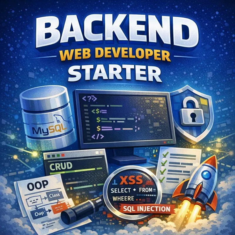 Backend Web Developer Starter Dashboard Preview