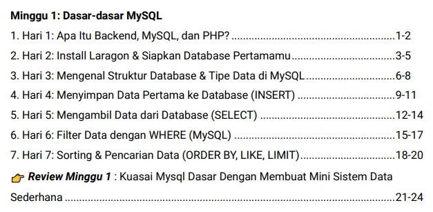 Materi minggu 1